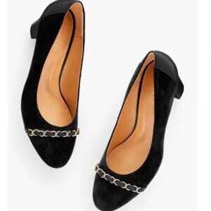 Talbots Ellery Chain Block Heel Pumps 9.5